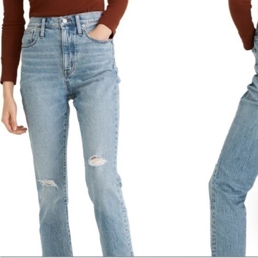 Madewell Jeans The High-Rise Slim Boyjean Ripped Edition Denim